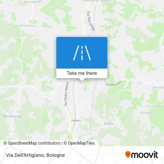 Via Dell'Artigiano map