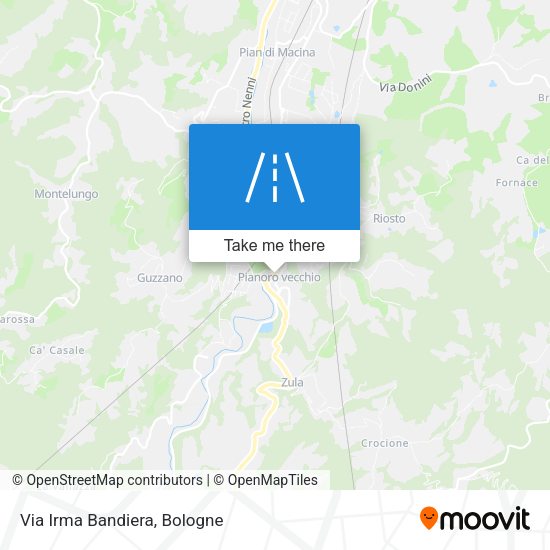 Via Irma Bandiera map