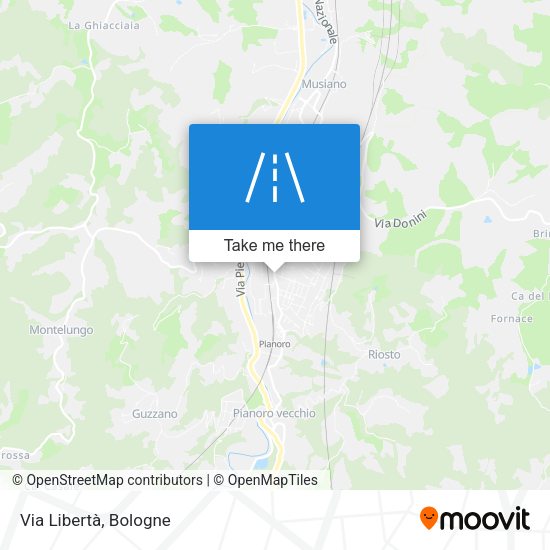 Via Libertà map