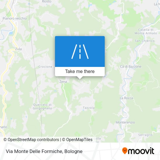Via Monte Delle Formiche map