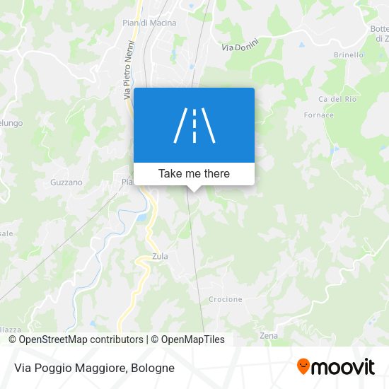Via Poggio Maggiore map