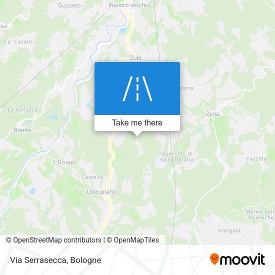 Via Serrasecca map