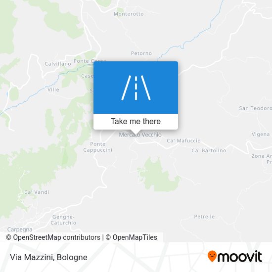 Via Mazzini map