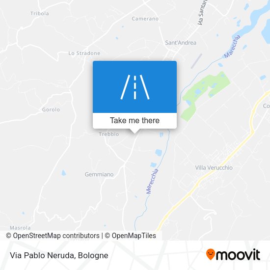 Via Pablo Neruda map