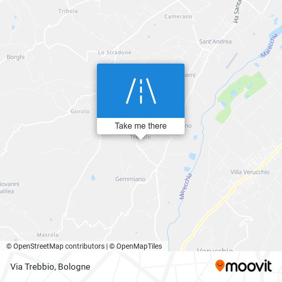 Via Trebbio map