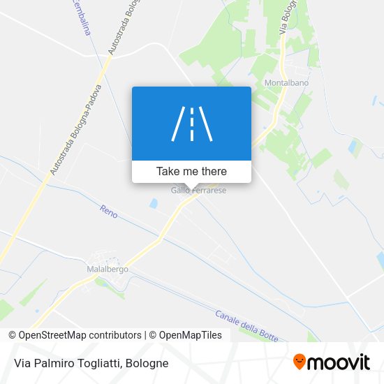 Via Palmiro Togliatti map