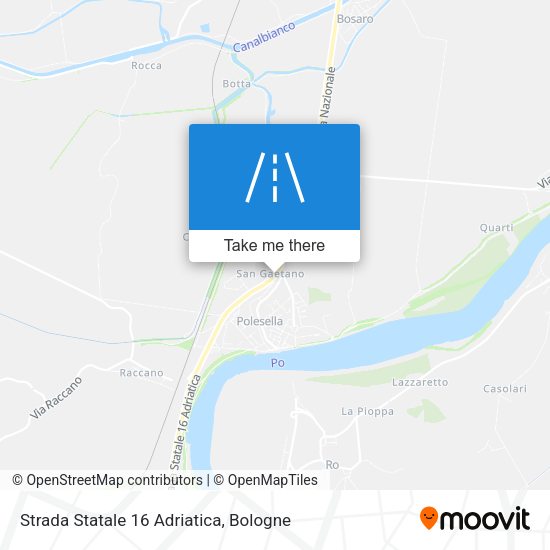 Strada Statale 16 Adriatica map