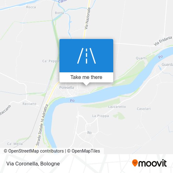 Via Coronella map