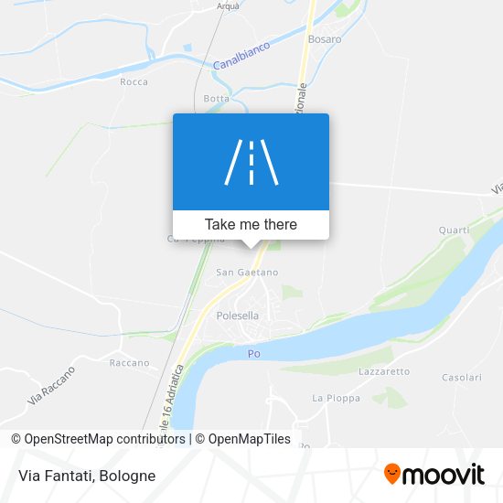Via Fantati map