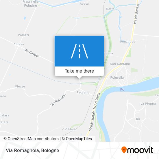 Via Romagnola map