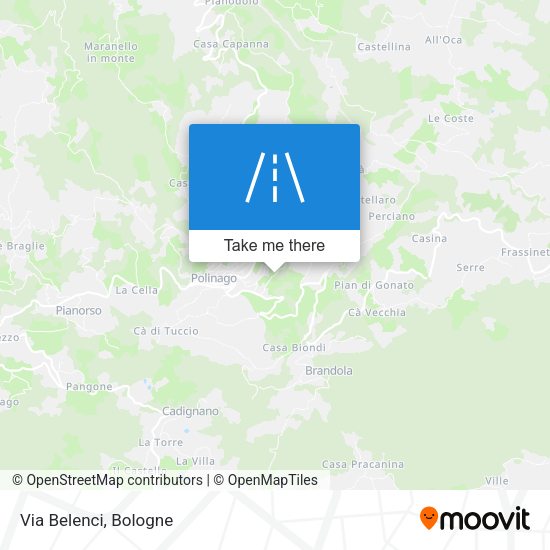 Via Belenci map