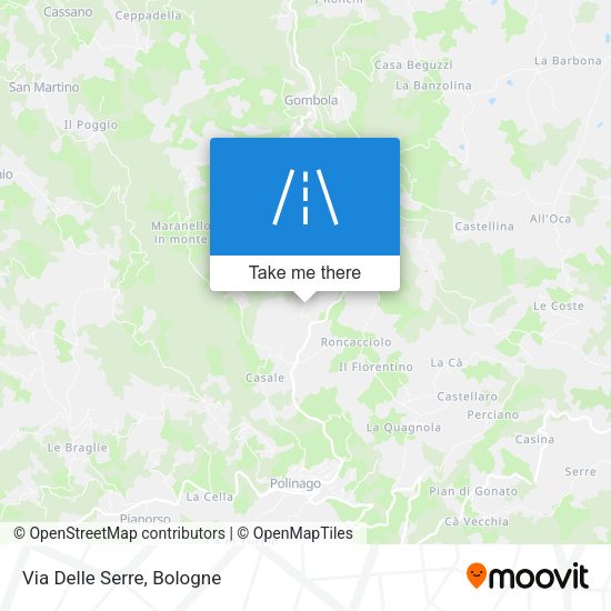 Via Delle Serre map