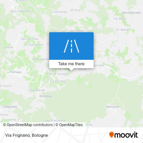 Via Frignano map
