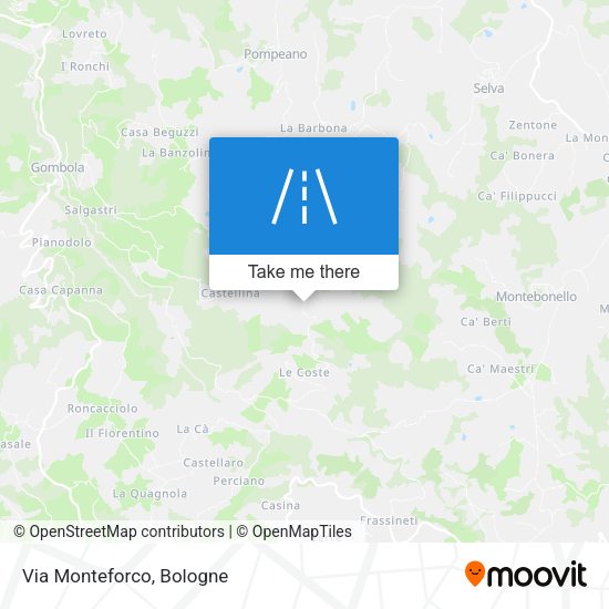 Via Monteforco map