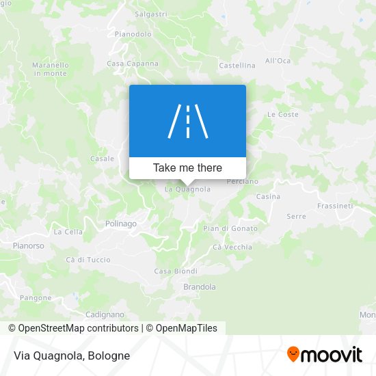 Via Quagnola map