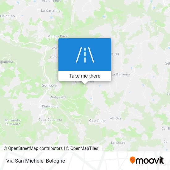 Via San Michele map