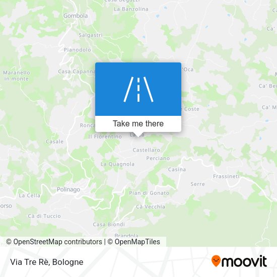 Via Tre Rè map
