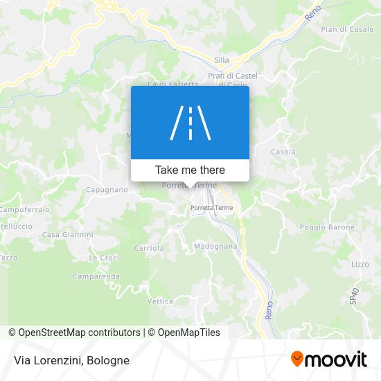Via Lorenzini map