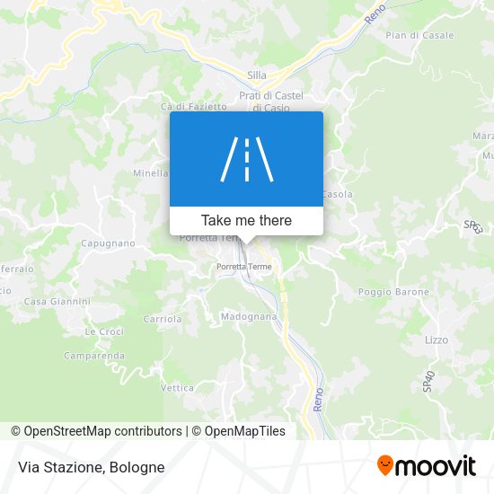 Via Stazione map