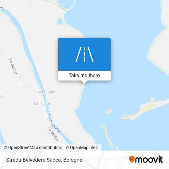 Strada Belvedere Sacca map