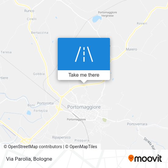 Via Parolia map