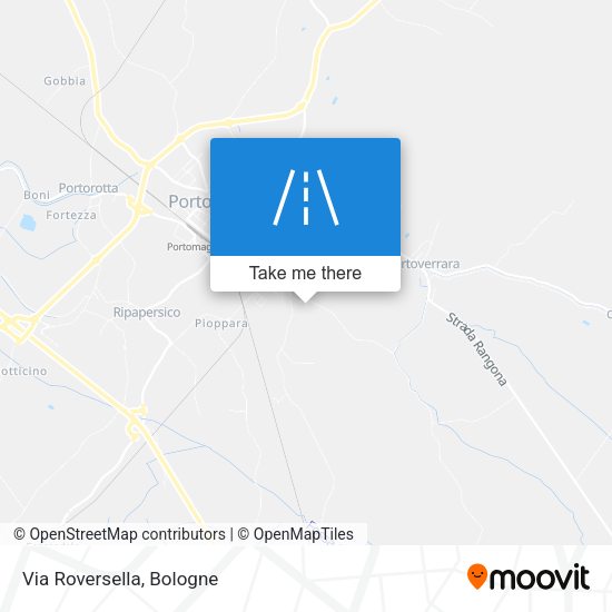 Via Roversella map