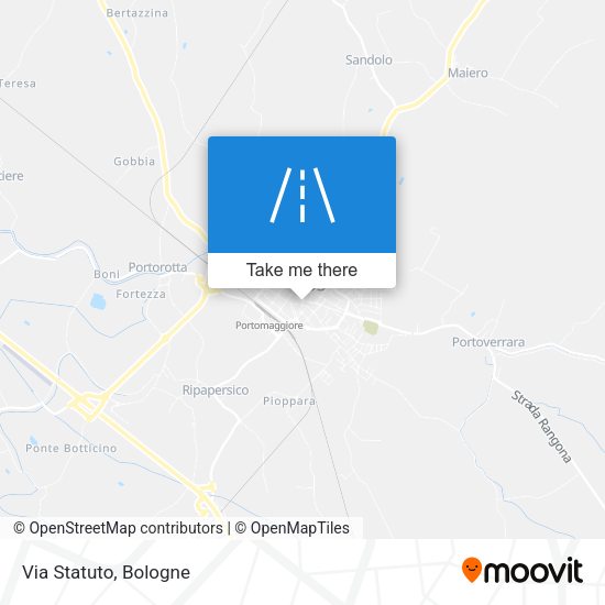 Via Statuto map