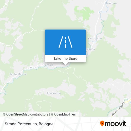 Strada Porcentico map