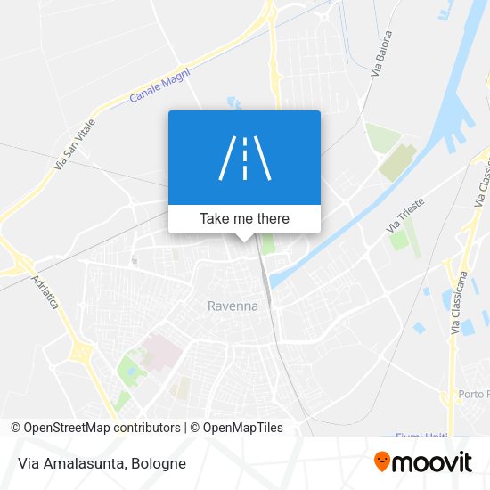 Via Amalasunta map