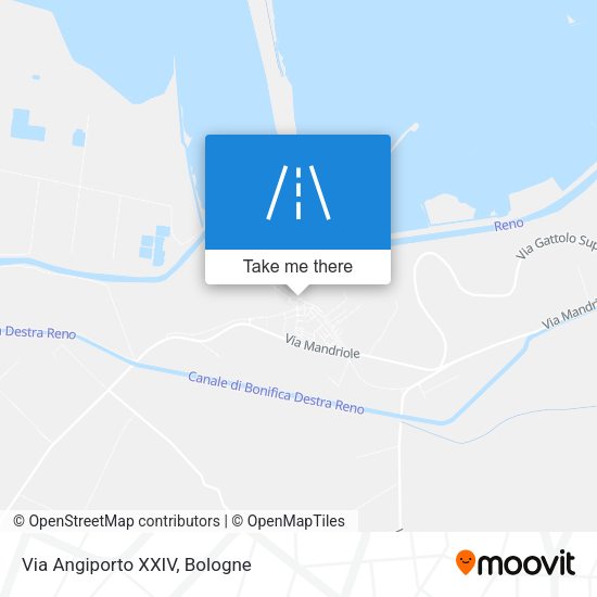 Via Angiporto XXIV map