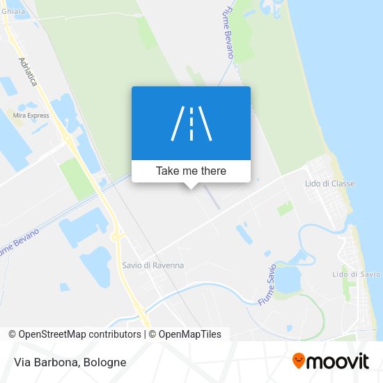 Via Barbona map