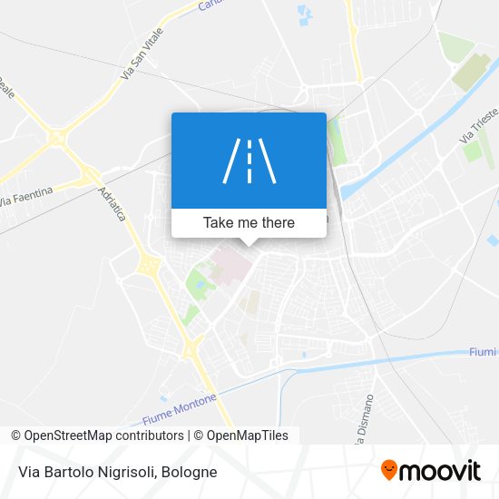 Via Bartolo Nigrisoli map