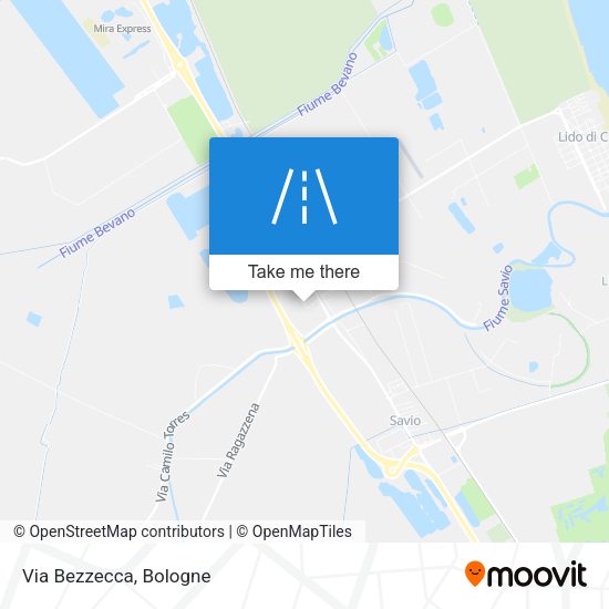 Via Bezzecca map