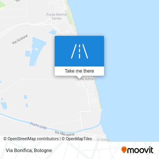 Via Bonifica map