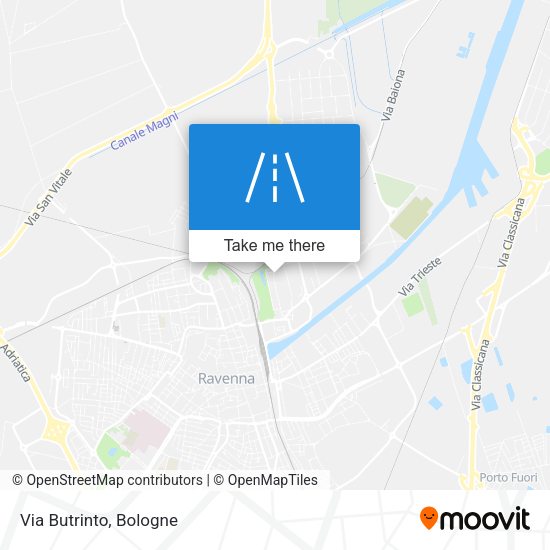 Via Butrinto map