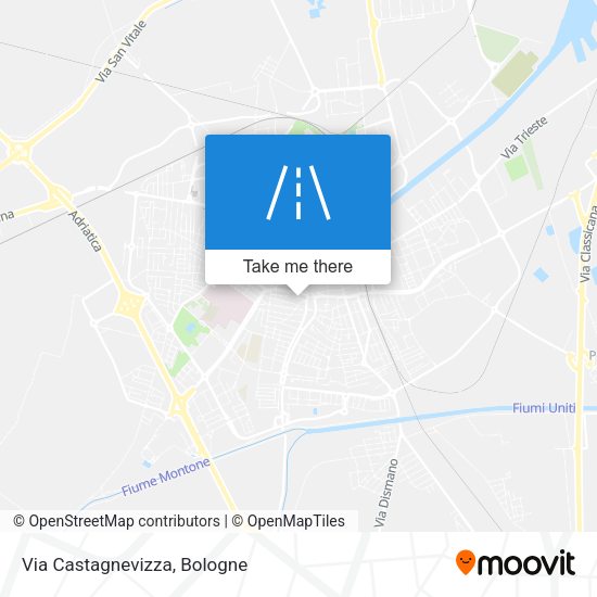 Via Castagnevizza map