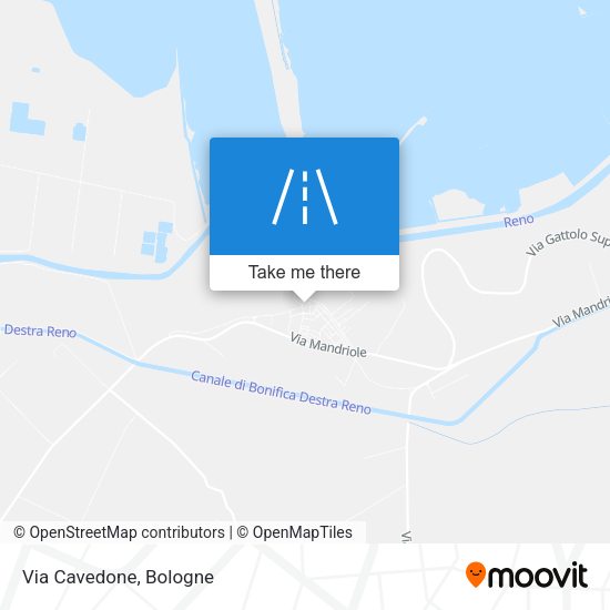 Via Cavedone map