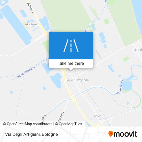 Via Degli Artigiani map