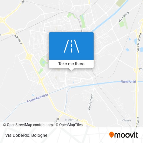 Via Doberdò map