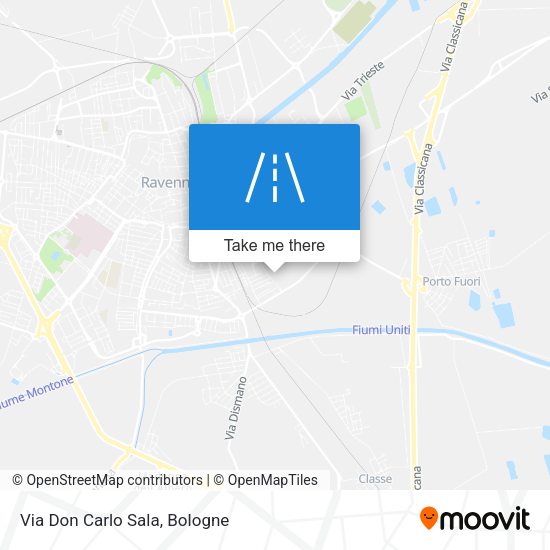Via Don Carlo Sala map