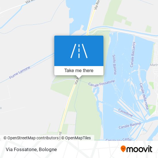 Via Fossatone map