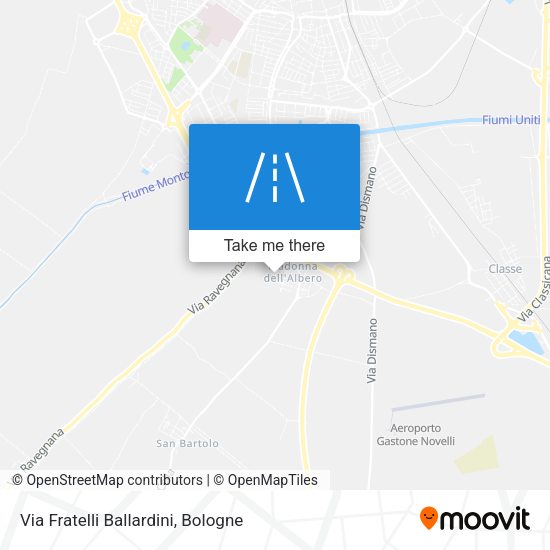 Via Fratelli Ballardini map