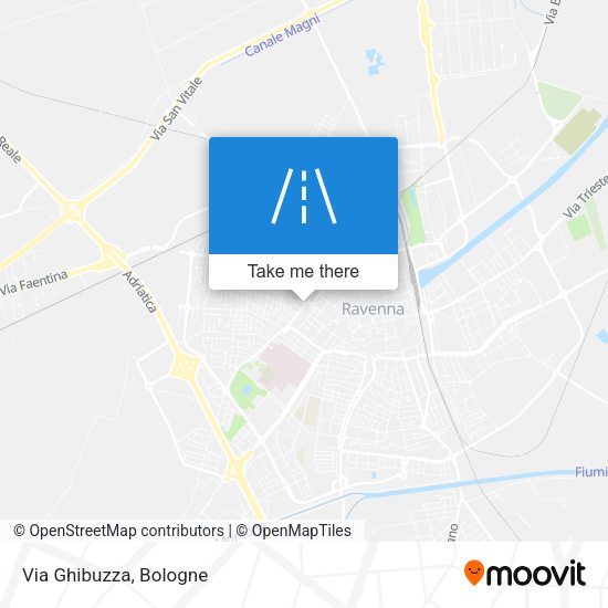 Via Ghibuzza map