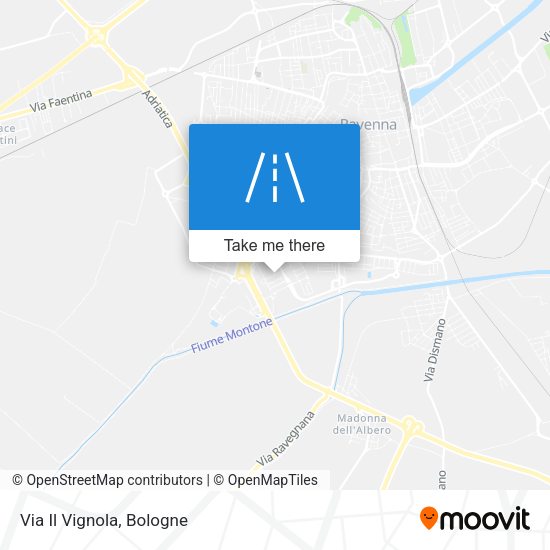 Via Il Vignola map