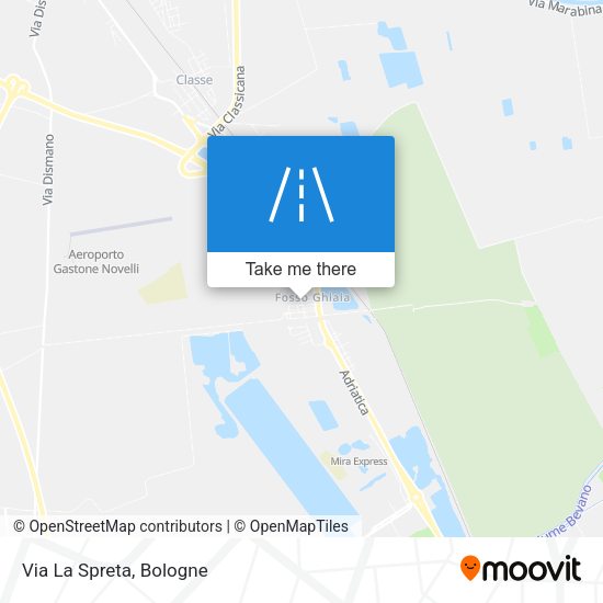 Via La Spreta map