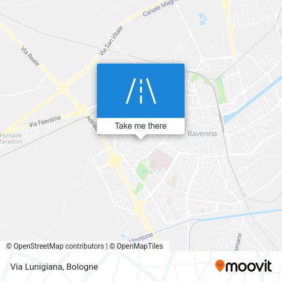 Via Lunigiana map
