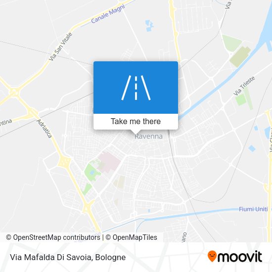Via Mafalda Di Savoia map