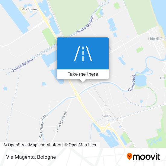 Via Magenta map