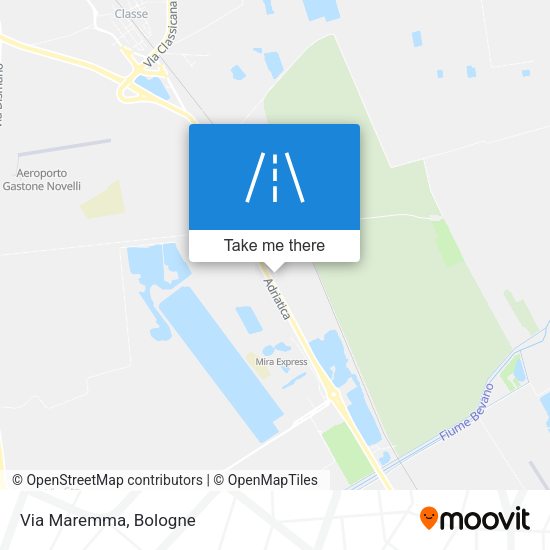 Via Maremma map