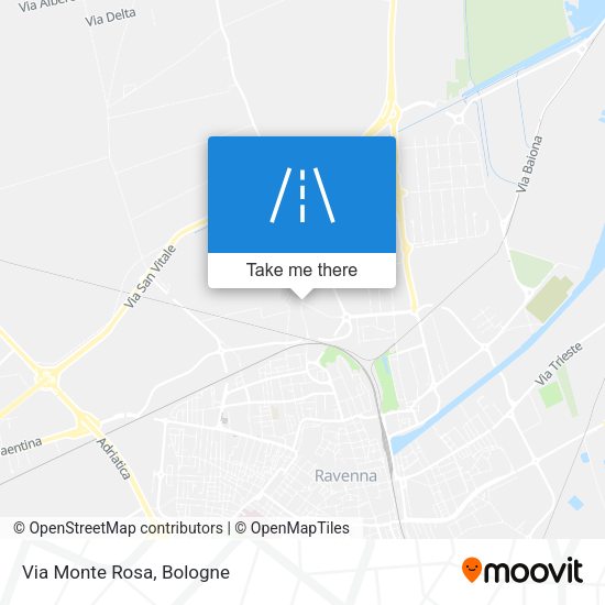 Via Monte Rosa map